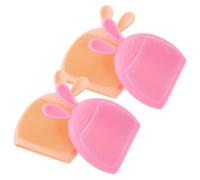 BUTIFULSIC Silicone Facial Cleansing Brush Face 4pcs Easy to Carry and Deep Cleansing Face Scrubber, Effective Oil Removal for Delicate and Dry Skin for Skincare Routine