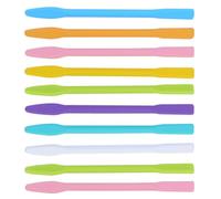 BUTIFULSIC Silicone Stirring Sticks Mud Stirring Rods Set 10pcs for Facial Mixing and Accurate Product Pickup Random Color for Handcrafts and Skincare Application for Handcrafts and Skincare
