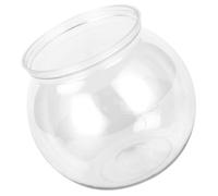 BUTIFULSIC Small round Fish Tank Plastic Aquarium Bowl Creative Modern Design Lightweight and Easy to Clean, for Fish and Shrimp in Shops or Shopping Malls