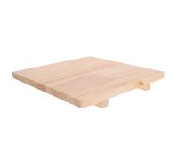BUTIFULSIC Solid Wood Sculpture Board 24X24Cm Mason Board Pad for Pottery Clay Cutting Polished Surface, Wooden Art Base for Sculpting and Clay Craft Workstation