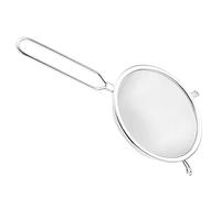 BUTIFULSIC Stainless Steel Strainer Scoop Food Serving Spoon for Filtering Oil with Double Layer High-Density Fine Holes, Heat Resistant and Straining French Fries Or Vegetables in Hotels