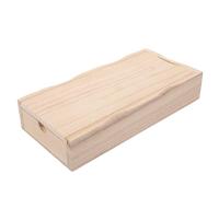 BUTIFULSIC Storage Box Organizer with Smooth Rectangular Wooden and Lightweight Design, Khaki Simple Style for Party Favour Boxes and Wedding Treat Storage
