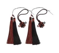 BUTIFULSIC Sword Pommel Tassel Chinese Knot Tassel Polyester 2pcs for Wushu Performance, Traditional Cultural Showcases
