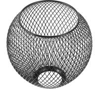 BUTIFULSIC Teardrop Iron Wire Mesh Lampshade 135x138mm Matte Black Hollow Decorative Pendant Light Cover for Dining Room and Home Ceiling Lights