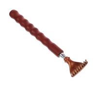 BUTIFULSIC Telescopic Back Scratcher Easy to Carry and Convenient Use Household Back for Reaching Difficult Itches and Relaxation with Stainless Steel and Brown Handle