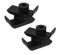 BUTIFULSIC Walker Ski Glides Replacement Feet Pads Versatile Compatibility 4pcs and Black Plastic Material Easy Installation for 1-1/8 Inch Rollators and Folding Walkers for Indoor