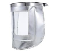 BUTIFULSIC Welding Helmet Shield Industrial Heat Resistant Hood Silver Aluminum Foil Acrylic Anti-splash Ergonomic Comfort Welder Safety Face Protection for Industrial Production