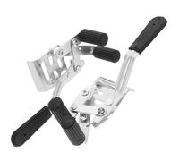 BUTIFULSIC Wheelchair Brake Lock Pair with Side Screw Fixing, Manual Wheel Locks Anti-Slip Parking Brake for Adult Wheelchairs, Metal Hardware Replacement Parts for Mobility Aids