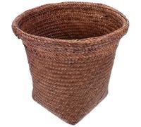 BUTIFULSIC Wicker Waste Paper Basket, Straw Rubbish Container with Smooth round Edges and No Cover Design, Multi-purpose Waste Basket for Bathroom, Bedroom, Home Office, Housewarming Gift