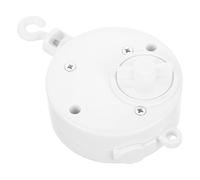 BUTIFULSIC Wind Up Mobile Hanger with Volume Music Box Motorized Rotating Crib Bell for Sensory Development and Soothing Manual Control for Travel Cot and Nursery