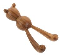 BUTIFULSIC Wood Gua Sha Massage Stick Bunny Shape Nose Scraper Trigger Point Tool for Jaw Lifting and Soothing Neck Massage Anytime On-the-go Decorative Compact Design