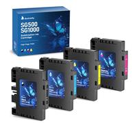 Butinkfly 3.8.0 Sublimation Ink Cartridge Compatible with Sawgrass Virtuoso SG500 SG1000 Printer | Latest Chip Technology | No Grid Lines Guaranteed(4 Pack, B/C/M/Y)