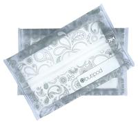 Butipods Slim Wet Wipe Case Travel Clutch Pouch Holder 2-PACK | Reusable Refillable Portable Baby Wipes Dispenser Container | Wipes Stay Moist | Great for Hand & Face Wipes (Grey|Lucite Green)