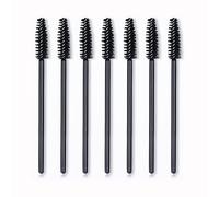 BUTIYO Eyelash Brush, Disposable Mascara Brushes Wands,Eyelash Spoolies Eyelashes Brush for Eyelash Extensions and Eyebrow Brush 50 pcs (Black) FB036