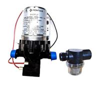 Butler Technik Domestic 12v Water Pump Kit Including Shurflo 30psi 10.6lpm Pump and Strainer Filter for Camper Van RV and Marine