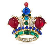 Butler & Wilson Small Regal Crown Brooch