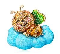 Butler & Wilson Sweet Dreams Bee Brooch BLUE