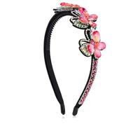 Butler & Wilson Trio Butterfly Headband CLEAR AURORA BOREALIS
