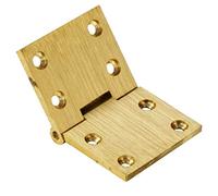 Butler's Tray 38mm x 63.5mm x 3mm Sent Brass Rectangle Shape by UMAXO Folding Table Furniture Hinge for Folding Tables Furniture Hinge Table Hinge