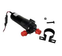 ButlerTechnik 12V Water Pump for Eberspacher & Webasto Systems - Black Metal Above Ground Water Pump - 16mm OD Coolant Connections