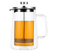 BUTORY 650 ml French Press Coffee Maker Double Wall Glass French Press Clear French Press Tea Maker Multifunctional Coffee Press Coffee Maker for Home Office