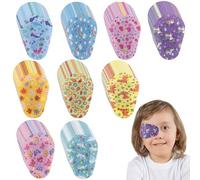 BUTORY 90Pcs Kids Eye Patches Set Adhesive Light Blocking Eye Patches Reusable Children Eye Pad Cute Cartoon Eye Patch Breathable Eye Patch Cover Fruit Pattern for Girls Boys #(Cartoon A90PCS)