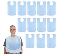 BUTORY Washable Adult Bib for Elderly Women Men Adjustable Clothing Protector Large Coverage Feeding Bib for Disabled Adults Nursing Home231(12)