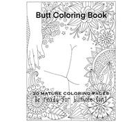 Butt Coloring Book 20 Mature Coloring Pages Be Ready For Butthole Fun!
