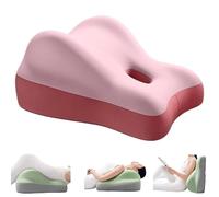 Butt Cushion for Couples, Couples Butt Cushion for Pregnant Women, Wedge Pillow for Couples, Bed Wedge Pillow, Adult Ergonomic Memory Foam Bed Triangle Wedge Pillow for Reading, Sleeping (Pink)