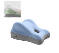 Butt Cushion for Couples - Low-Profile Design Couples Pillow for Intimacy, Upgraded Wedge Pillow Memory Foam Ideal for Sitting and Lying (Blue)