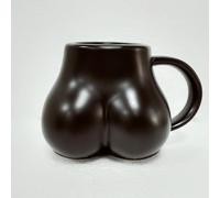 Butt Espresso Ceramic Coffee Mug Creative Human Body 3D Buttock Cup With Handle Artistic Large Buttock Milk Tea Juice Drinking Glass Art Mug Novelty Gift Funny Home Bar Nightclub Decor 300-400ML
