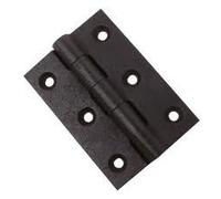 BUTT HINGE ( DOOR GATE ) STEEL BLACK 75MM 3 INCH + SCREWS ( 1 pair )