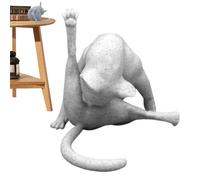 Butt Licking Statue - Cat Decoration, Funny Cat Sculpture, Artistic Cat Statue | Funny Licking Cat Statue With Smooth , Abstract Cat Sculpture