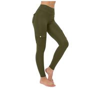 Butt Lifting Leggings with Flap Pockets for Women Stretch Cargo Leggings High Waist Tummy Control Workout Running Pants Army Green