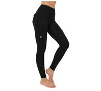 Butt Lifting Leggings with Flap Pockets for Women Stretch Cargo Leggings High Waist Tummy Control Workout Running Pants Black