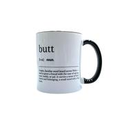 Butt Mug - Welsh Noun Meaning Close Friend & Buddy, Coffee & Tea Cup, Funny Gift for Friends