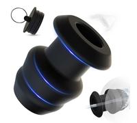 Butt Plug Anal Plug Anal Training Adult Sex Toys Hollow Vaginal Speculum Peeking Anal Thrusting Dildo for Women,Men Beginners Advanced Users Multi-Size Options,Anti-Leak Liquid Butt Plugs (Black, S)