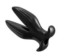 Butt Plug Anal Plug V-Shaped Hollow Anal Dildo Anal Expansion Speculum,Butt Plugs Enema,Adult Games Men & Women,Opening Butt Training Masturbate Adult Products (Black, M)