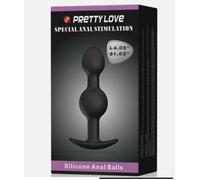 Butt Plug Beaded Anal Stimulation Silicone Balls Sex Toys For Women - 4 Inches