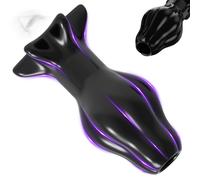 Butt Plug Clear View Hollow Anal Plug Enema Sex Toys Butt Dilator for Women/Men Anal Peeping Anal Douche Women Vaginal Dilator,Speculum Peeking Advanced Toys for Body Training Sex Game (Black, L)