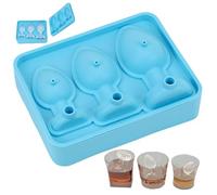 Butt Plug Ice Mold, 3 Grids Silicone Funny Ice Molds with Lid, DIY Butt Plug Tray with Funnel, Easy to Clean Molds for Whiskey, Cocktail, Juice, Pool