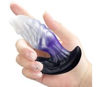 Butt Plug Silicone Dildo - Realistic Anal Plug, Flexible Prostate Massager with Anchor Base, Wearable Anal Trainer for Men, Women & Gay Couples, Size Ideal for Beginner to Intermediate Users (12CM)