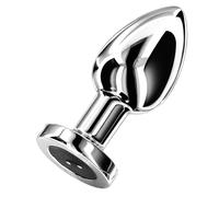 Butt Plug Stainless Steel - Small Anal Vibrator "The Glider" by AlphaMale