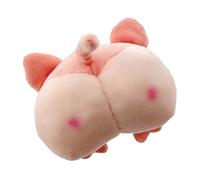 Butt Plush Toy, Cute Wearable Accessory, Small Butt Shaped Plush Toy for Everyday Life (Roseate Pig)