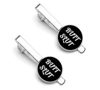 Butt Slut Men's Tie Clip Classic Necktie Tie Bar 2 Pack Clasp Clip for Wedding Anniversary Business Gifts