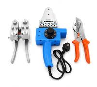Butt Welder Machine, 300°C Adjustable Hot Melt Kit with Scissor, Soldering Iron, Clamp for Joining Belts and Plastic Pipes, Ideal for Repairs and Projects