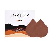 BUTTCHIQUE Cinnamon Pasties + Plus Size (Pack of 10 Pairs) Stick-On Pasties for Complete Coverage, Waterproof & Sweat-Proof, Safe to Use Directly on Skin