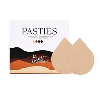 BUTTCHIQUE Sand Stick-On Pasties (Pack of 4 Pairs) for Complete Coverage, Waterproof & Sweat-Proof, Safe to Use Directly on Skin