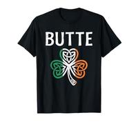 Butte City St Patricks Day Shamrock Irish Flag T-Shirt