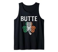 Butte City St Patricks Day Shamrock Irish Flag Tank Top